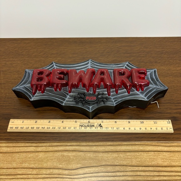 2008 Take One Halloween Beware Door Bell Hanging Decor - Picture 8 of 8